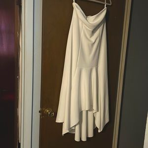 New York & Company this is a strapless dress, white. Never worn.